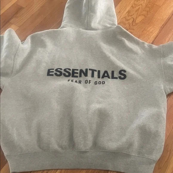 Essentials Light Gray Hoodie - Picture 1 of 6